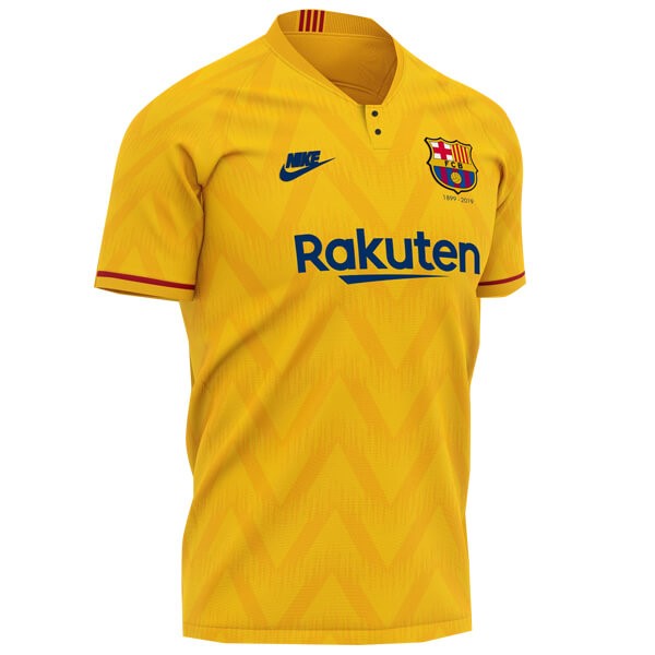 Trikot Barcelona Auswarts 120th Gelb